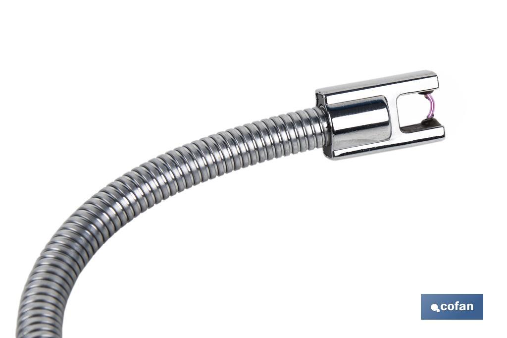 Isqueiro elétrico | Isqueiro com USB recarregável | Isqueiro com arco elétrico | cabeça longa flexível | Indicador de bateria | Tamanho: 26 x 1,5 cm - Cofan